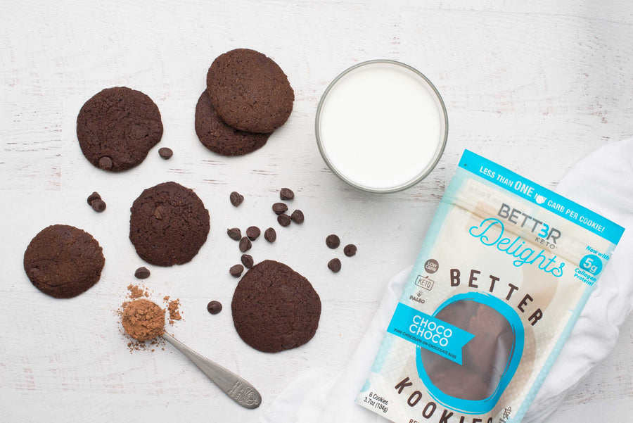 Double Chocolate Chip Keto Cookies - Choco Choco - Keto Diet Done Better