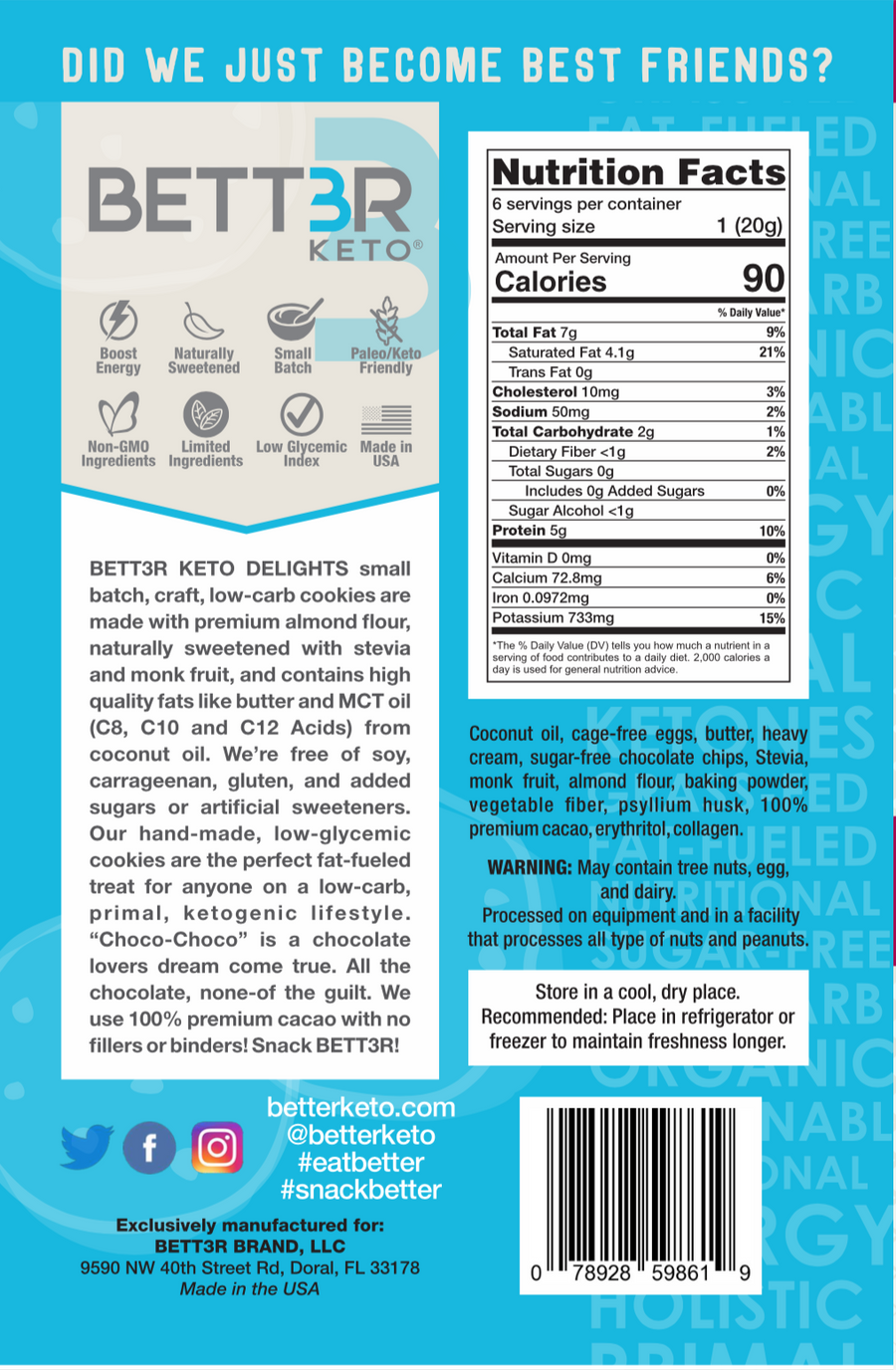 Double Chocolate Chip Keto Cookies - Choco Choco - Keto Diet Done Better