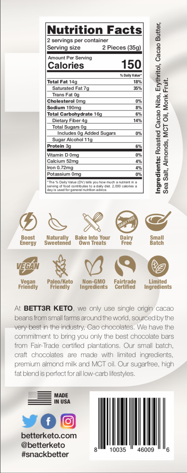 Premium Keto Milk Chocolate Bar Sampler Pack - 5 Bars - Keto Diet Done Better