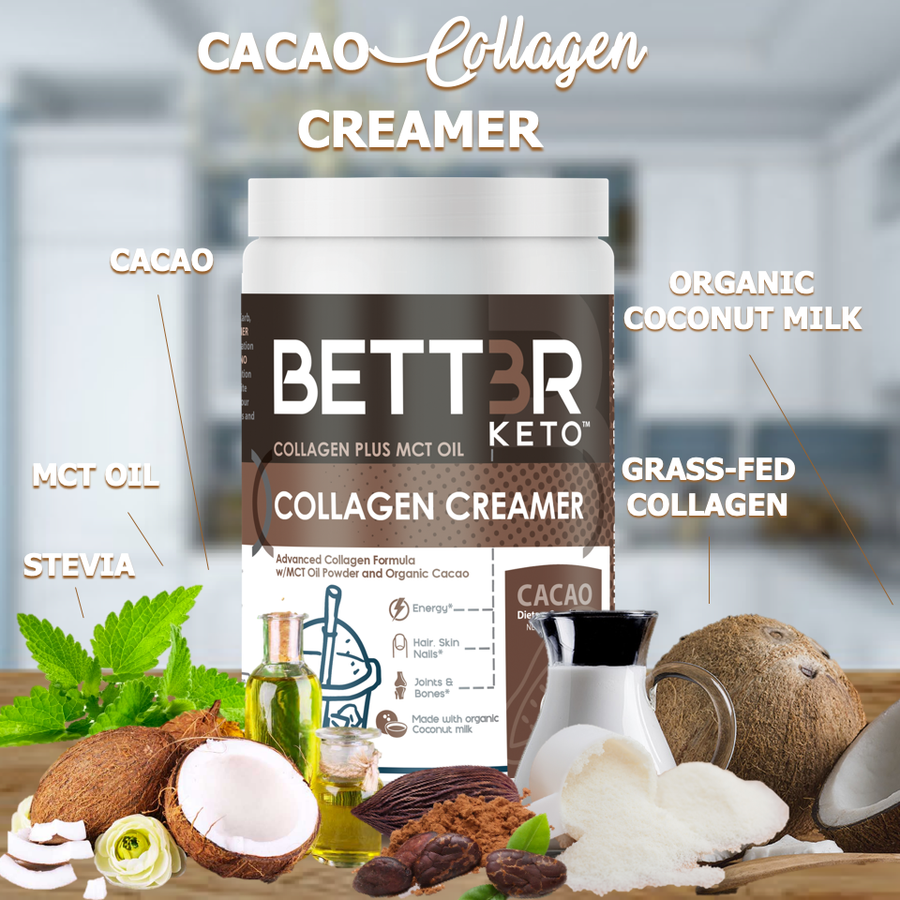 Cacao Keto Collagen Creamer with MCT Oil - Keto Diet Done Better