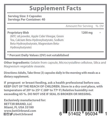 Keto Burn BHB Salts with MCT Oil and ACV - Keto Diet Done Better